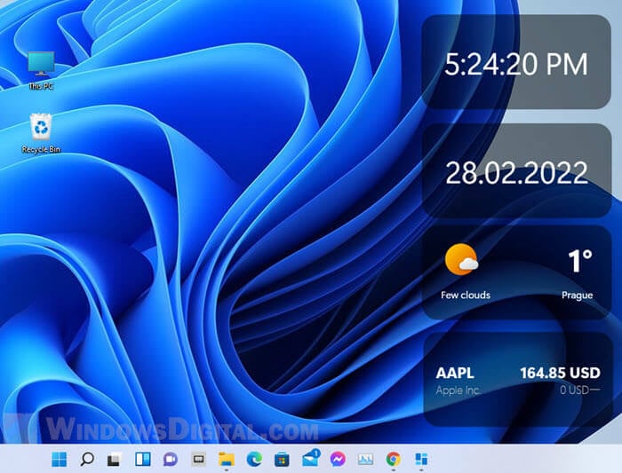 How to Add Widgets to Desktop in Windows 11