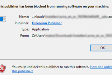 How to Allow Unknown Publisher in Windows 10