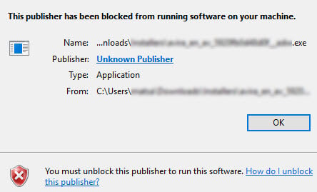 How to Allow Unknown Publisher in Windows 10