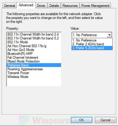 How to Change 5GHz to 2.4GHz in Windows 10