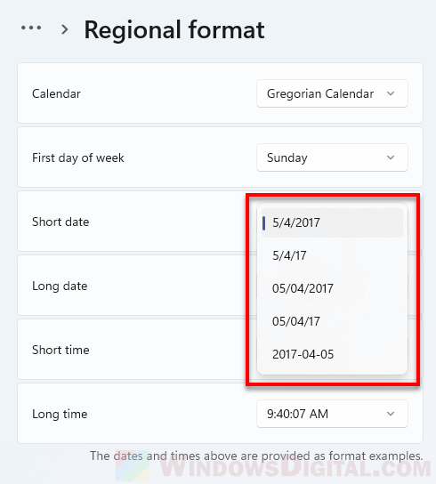 How to Change Date and Time Format in Windows 11