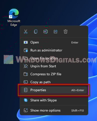 How to Change Edge Desktop Icon