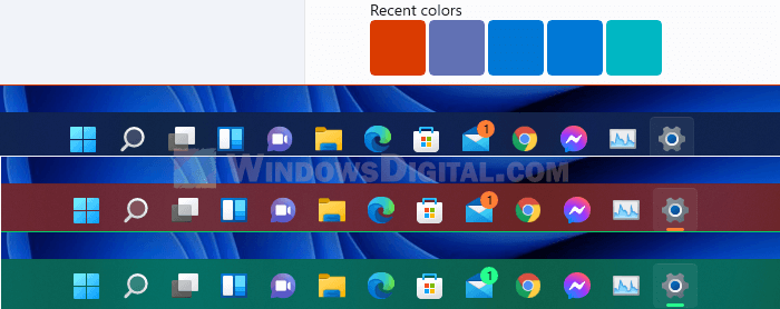 Taskbar Color In Windows 11