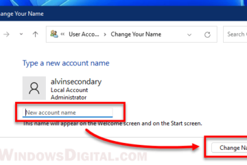 How to Change User Account Name in Windows 11