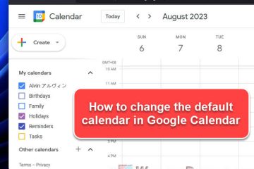 How to Change the Default Calendar in Google Calendar