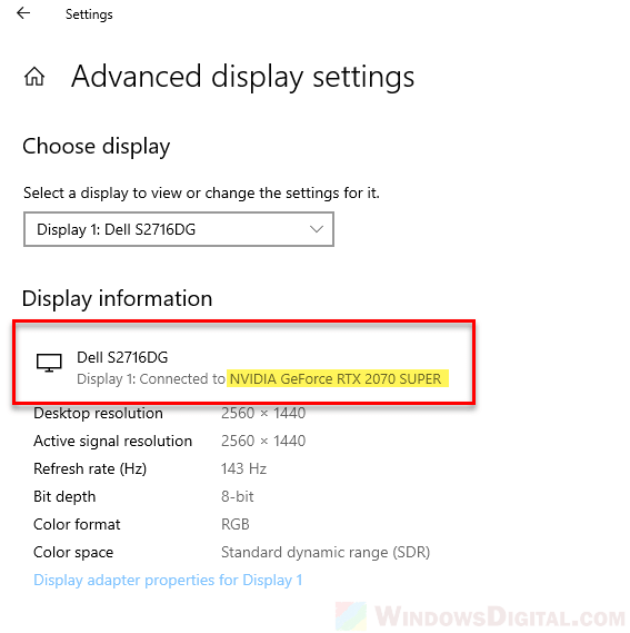 How to Check Graphics Card brand and model on Windows 10/11