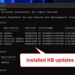 How to Check if a KB Update is Installed in Windows 11