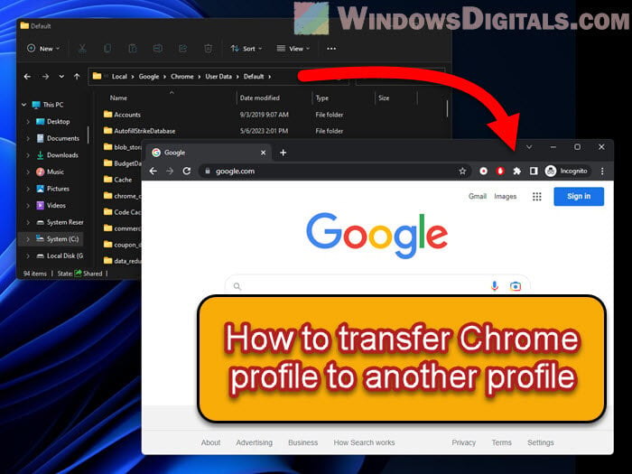 How to Copy Chrome User Profile to Another Profile