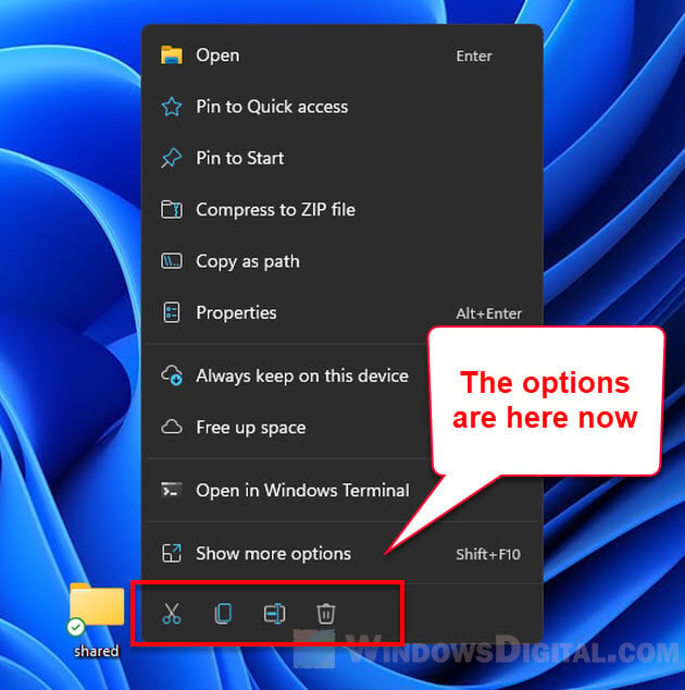 How to Copy Paste Rename Delete via Right Click in Windows 11