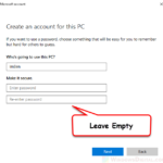 How to Create Local Account Without Password Windows 10