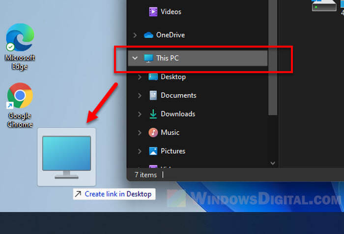 how to create shortcuts icons on desktop windows 10