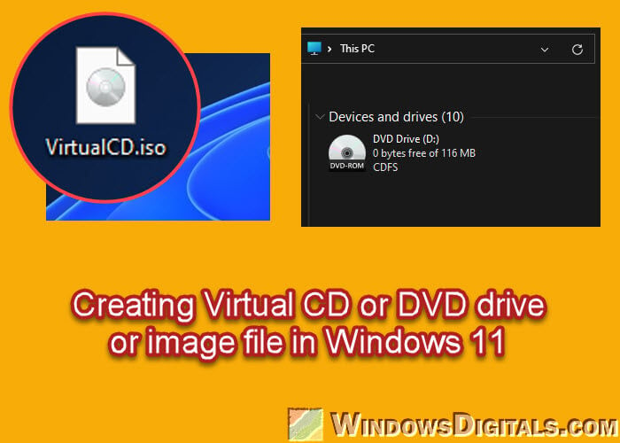 How to Create a Virtual CD Drive in Windows 11