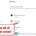 How to Delete All Saved Passwords in Microsoft Edge at Once
