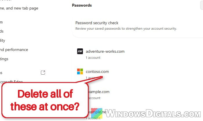 How to Delete All Saved Passwords in Microsoft Edge at Once