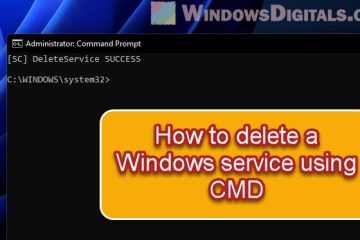 How to Delete a Service in Windows 11 Using CMD