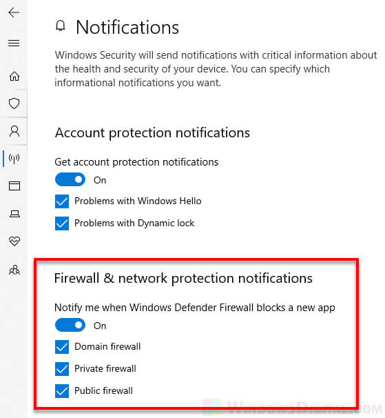 How to Disable Firewall Notifications in Windows 10/11