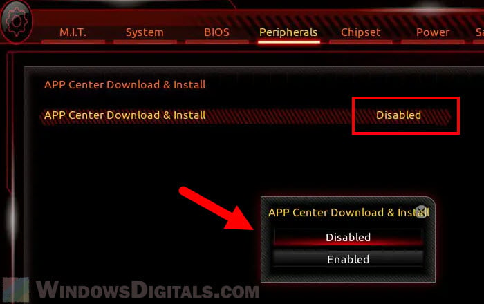 How to Disable Gigabyte App Center from BIOS