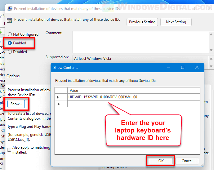 How to Disable Laptop Keyboard Permanently in Windows 11