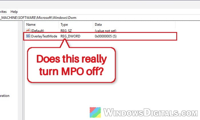 How to Disable MPO (Multiplane Overlay) on Windows 11
