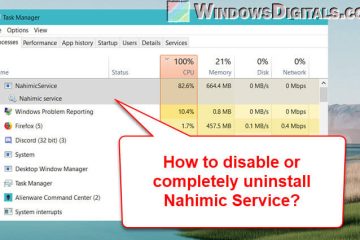 How to Disable or Uninstall Nahimic Service in Windows 11 or 10