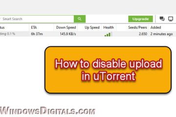 How to Disable uTorrent Upload