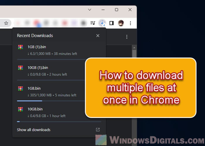 How to Download Multiple Files at Once in Chrome