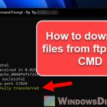 How to Download an FTP File Using CMD in Windows 11