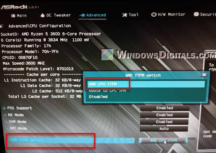 How to Enable TPM 2.0 on ASRock motherboard