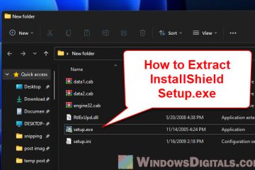 How to Extract InstallShield Setup.exe