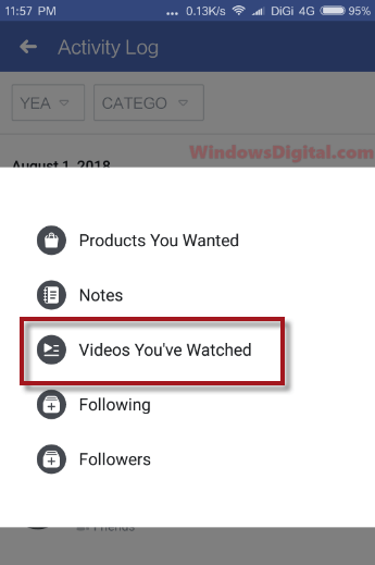 How To Find Recently Watched Videos On Facebook Web Or Mobile App