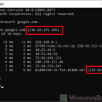 How to Find The IP Address of a Website in Windows 10