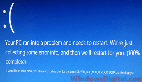 How to Fix Blue Screen With Face Windows 10