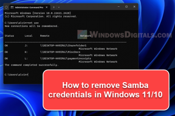 How to Forget Samba (SMB) Credentials in Windows 11 10