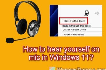 How to Hear Yourself on Mic in Windows 11