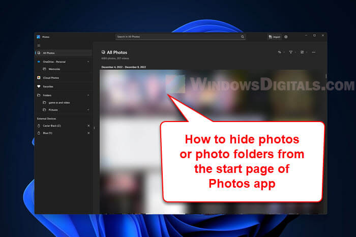 How to Hide Photos on Windows 11 Photos App