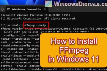 How to Install FFmpeg in Windows 11 for Python