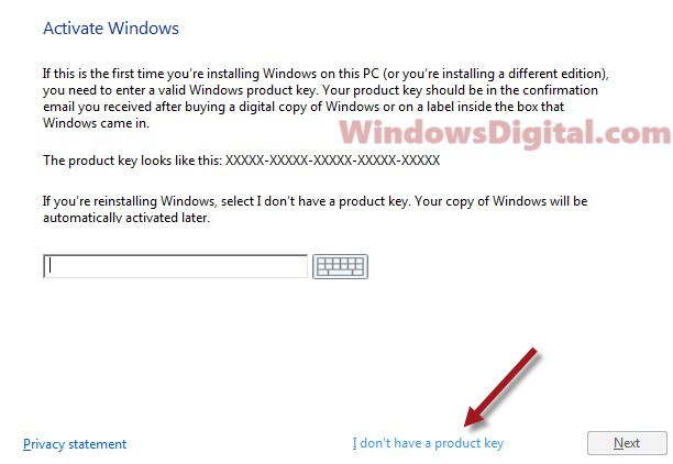 How to Install Windows 10 Digital Download without product key