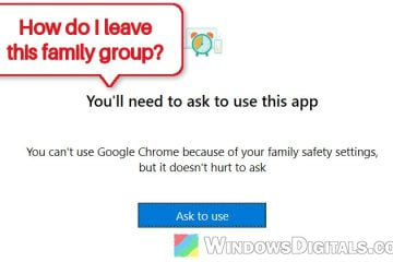How to Leave a Microsoft Family Group as a Child Account