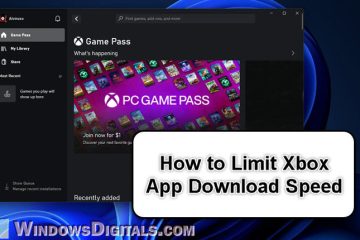 How to Limit Download Speed of Xbox App on Windows 11 or 10