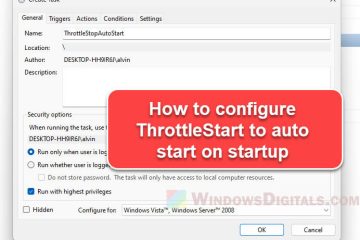 How to Make ThrottleStop Start with Windows 11