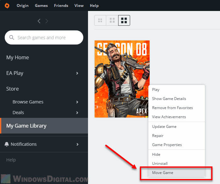 How to Move Origin Games to Another Drive Without Redownloading