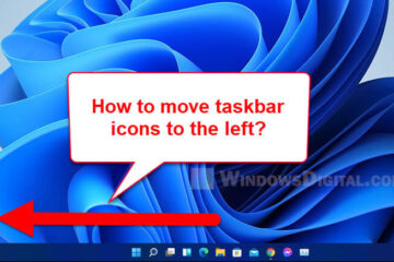 How to Move Start Menu and Taskbar Icons To The Left in Windows 11