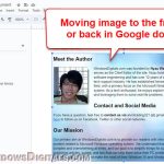 How to Move an Image to the Front or Back in Google Docs
