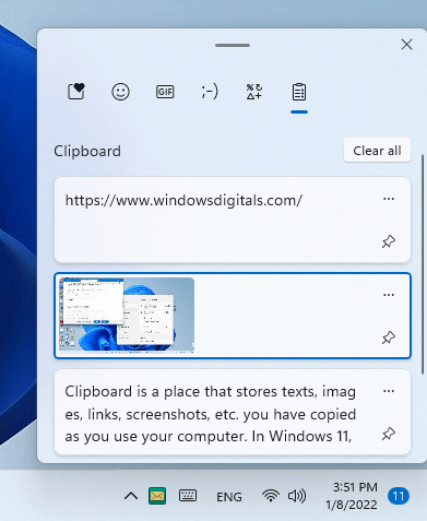 How to Open Clipboard in Windows 11