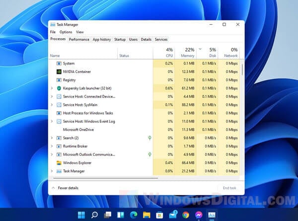 How to Open Task Manager in Windows 11