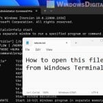 How to Open a File or Folder in Windows 11 Terminal CMD