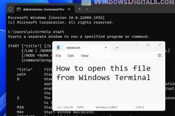 How to Open a File or Folder in Windows 11 Terminal CMD