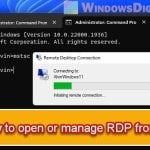 How to Open an RDP Connection via CMD in Windows 11