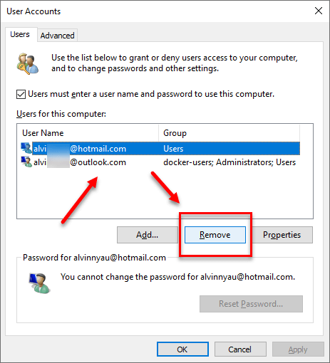Remove Microsoft Account From Windows