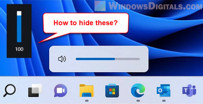 How to Remove or Hide the Volume Bar in Windows 11